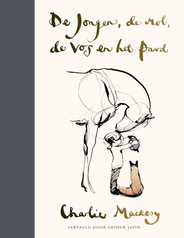 De cover van het boek De jongen, de mol, de vos en het paard, van Charlie Mackesy